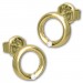 Silberdream GoldDream Ohrstecker Ring Zirkonia Ohrring 333 Gold Echtschmuck GDO5632Y
