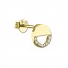 Silberdream GoldDream Ohrstecker Rund Zirkonia Weiß Ohrring 333 Gold Echtschmuck GDO560WY