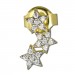 Silberdream GoldDream Ohrstecker Sterne Zirkonia Ohrring 333 Gelbgold Echtschmuck GDO5091Y