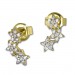 Silberdream GoldDream Ohrstecker Sterne Zirkonia Ohrring 333 Gelbgold Echtschmuck GDO5091Y