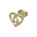Silberdream GoldDream Ohrstecker Verschlungenes Herz Ohrring 333 Gold Echtschmuck GDO5630Y
