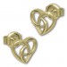 Silberdream GoldDream Ohrstecker Verschlungenes Herz Ohrring 333 Gold Echtschmuck GDO5630Y