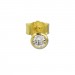 Silberdream GoldDream Ohrstecker Zirkonia 4mm Weiß Ohrring 333 Gelbgold GDO0054Y