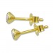 Silberdream GoldDream Ohrstecker Zirkonia 4mm Weiß Ohrring 333 Gelbgold GDO0054Y