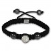 Silberdream Shamballa Armband original Sterlinx mit 1 weißen Glitzerkugel SHS11W