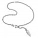 Silberdream SilberDream 26cm Fußkette Flügel 925 Silber SDF003