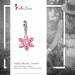 Silberdream SilberDream 925 Charm Blume Rosa Armband Ketten Anhänger FC4114