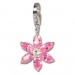 Silberdream SilberDream 925 Charm Blume rosa Armband Ketten Anhänger FC4114