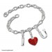 Silberdream SilberDream 925 Charm Buchstabe W Silber Armband Anhänger FC70W