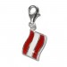 Silberdream SilberDream 925 Charm Flagge Österreich Armband Anhänger FC704