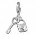 Silberdream SilberDream 925 Charm Herz Schlüssel Armband Anhänger FC3117