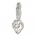 Silberdream SilberDream 925 Charm Herzchen weiß Armband Anhänger FC208W