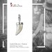 Silberdream SilberDream 925 Charm Horn Weiss Armband Anhänger FC212W