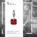 Silberdream SilberDream 925 Charm Karree Rot Armband Anhänger FC206R