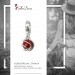 Silberdream SilberDream 925 Charm Koralle Kugel Rot Armband Anhänger FC250R