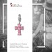 Silberdream SilberDream 925 Charm Kreuz Pink Armband Anhänger FC205P