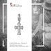 Silberdream SilberDream 925 Charm Kreuz Weiß Armband Anhänger FC205W