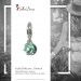 Silberdream SilberDream 925 Charm Mint Grün Kugel Armband Anhänger FC250G