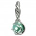 Silberdream SilberDream 925 Charm Mint grün Kugel Armband Anhänger FC250G