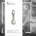 Silberdream SilberDream 925 Charm Perle Tropfen Weiß Armband Anhänger FC237W