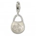 Silberdream SilberDream 925 Charm Tasche weiß Armband Anhänger FC3030W