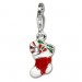 Silberdream SilberDream 925 Charm Weihnachts-Stiefel Armband Anhänger FC3103