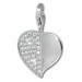 Silberdream SilberDream 925 Charm Zirkonia Herz Armband Anhänger FC233W