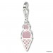 Silberdream SilberDream 925 Silber Charm Eistüte Zirkonia Armband Anhänger FC626