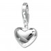 Silberdream SilberDream 925 Silber Charm Herz glanz Armband Anhänger FC3144