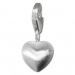 Silberdream SilberDream 925 Silber Charm Herz matt Armband Anhänger FC3108