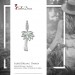 Silberdream SilberDream 925 Silber Charm Palme Armband Anhänger FC3101
