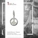 Silberdream SilberDream 925 Silber Charm Peace Armband Anhänger FC249W