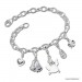 Silberdream SilberDream 925 Sterling Silber Charm Bettelarmband 18cm FC0101