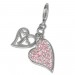 Silberdream SilberDream 925 Zirkonia Silber Charm Herz Armband Anhänger FC4107