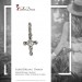 Silberdream SilberDream 925 Zirkonia Silber Charm Kreuz Armband Anhänger FC4104
