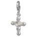 Silberdream SilberDream 925 Zirkonia Silber Charm Kreuz Armband Anhänger FC4104