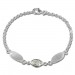 Silberdream SilberDream Armband Blatt Zirkonia weiß 925er Sterling Silber 19cm SDA418W