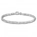 Silberdream SilberDream Armband Design matt/glänzend 925 Sterling Silber 19cm SDA427