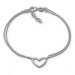 Silberdream SilberDream Armband Herz 17cm - 19cm 925 Sterling Silber Damen SDA2577J