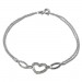 Silberdream SilberDream Armband Herz Zirkonia weiß 925er Sterling Silber 19cm SDA423W