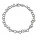 Silberdream SilberDream Armband Herzchen 925 Sterling Silber Damen 19cm SDA2119J