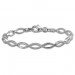 Silberdream SilberDream Armband Oval matt/glänzend 925 Sterling Silber 19,5cm SDA455J