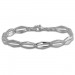 Silberdream SilberDream Armband Raute matt/glänzend 925 Sterling Silber 19,5cm SDA459J