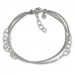 Silberdream SilberDream Armband Ringe 925 Sterling Silber Damen 18cm - 21cm SDA1178J