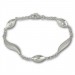 Silberdream SilberDream Armband Wave 925 Sterling Silber 19,5cm SDA410