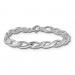Silberdream SilberDream Armband Zopf 925er Silber 19cm Silberarmband SDA438J