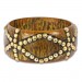 Silberdream SilberDream Armreif Muster braun gold Damen Armreifen RAV228Y