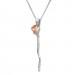 Silberdream SilberDream Bicolor Collier Kette Rose 925 Silber 44cm - 47cm SDK50144T