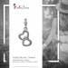 Silberdream SilberDream Charm 2 Herzen 925er Silber Armband Anhänger FC837W