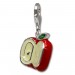 Silberdream SilberDream Charm Apfel rot 925er Silber Armband Anhänger FC3142R